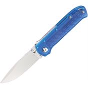Flytanium 1395BS Arcade Lite Stonewash Drop Point Shark-Lock Knife Ocean Handles