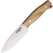 Forester 002O Terra Satin Fixed Blade Knife Olive Wood Handles