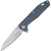 Gerber 75374 Fastball Stonewash MagnaCut Wharncliffe Linerlock Knife Blue/Gray Aluminum Handles
