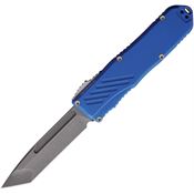Guardian Tactical 94521BL Auto Recon 035 G2 Stonewash MagnaCut Tanto OTF Knife Blue Aluminum Handles