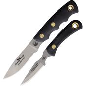 Knives Of Alaska 00372FG Alpha Wolf/Cub Combo MagnaCut Black SureTouch Handles