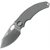 Kunwu K706CT2 Compadre Satin Framelock Knife Diamond Texture Titanium Handles