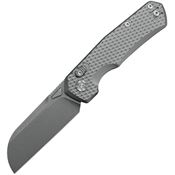 Kunwu SX703CTI Compact Chad Stonewash Sheepsfoot XT Lock Knife Diamond Texture Handles