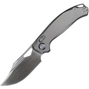 Kunwu X707XLT2 Django XL Satin Elmax XT Lock Knife Orange Peel Titanium Handles