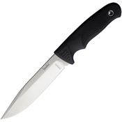 Linder 005B Super Edge 5 Fixed Blade Knife Black Handles