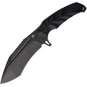 LOTAR Combat K106BKX KOBRA Gen 6 Sigma King Black D2 Carbon Steel Fixed Blade Knife Black G10 Handles