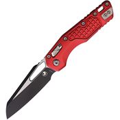 Microtech 2101FRRD MSI Two-Tone Sheepsfoot Ram-Lok Knife Frag Red Handles