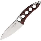 North Mountain Blade SHURARD Shura Fixed Blade Knife Red Handles
