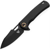 Patriot Tactical CSHBK Shadowhawk Black Drop Point Linerlock Knife Black G10 Handles