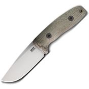 Reiff CC119GCMBLKA Circadian Stonewash MagnaCut Clip Point Fixed Blade Knife Green Micarta Handles