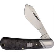 Rough Rider 1997 Midnight Ice Cotton Sampler Knife Black Carbon Fiber Handles