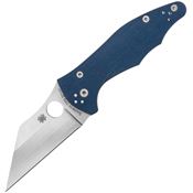 Spyderco 85GPCBL2 Yojimbo 2 Compress Lock Knife Blue G10 Handles