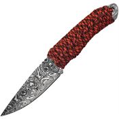 Takumitak 101ORCS Nighthawk Drop Point Fixed Blade Knife Orange Cord Wrapped Handles