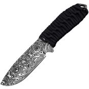 Takumitak 103BKCS Takumi Drop Point Fixed Blade Knife Black Cord Wrapped Handles