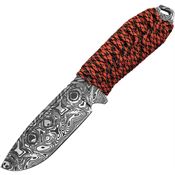 Takumitak 103ORCS Takumi Drop Point Fixed Blade Knife Orange Cord Wrapped Handles