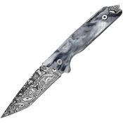 Takumitak 501BKCS Bloodstrike Tanto Fixed Blade Knife Black Glow Handles