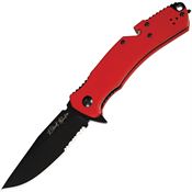 V NIVES 33GPSBR Black Rambo Shorty Pro Black Part Serrated D2 Carbon Steel Clip Point Linerlock Knife Green G10 Handles