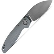 Vosteed A2807 Shilin Cutter Stonewash Elmax Vanchor Lock Knife Gray Handles