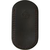 QSP 003B Up to 4 inch Leather Sheath Dark Brown