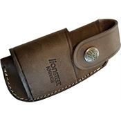LionSTEEL 900FDV4BR Up to 4 Inch closed Leather Sheath Brown