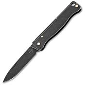 Boker Plus 01BP0025 Atlas Mini Black Stonewash Slip Joint Knife Black Stonewash Handles