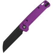 QSP 130GLE2 Penguin Black Sheepsfoot Glyde Lock Knife Purple FRN Handles