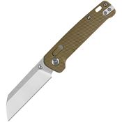 QSP 130GLC1 Penguin Two-Tone Sheepsfoot Glyde Lock Knife Khaki FRN Handles