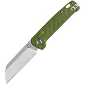 QSP 130GLB1 Penguin Two-Tone Sheepsfoot Glyde Lock Knife OD Green FRN Handles