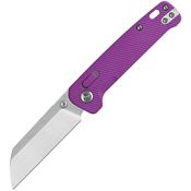 QSP 130GLE1 Penguin Two-Tone Sheepsfoot Glyde Lock Knife Purple FRN Handles