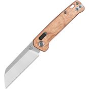QSP 130GLF1 Penguin Two-Tone Sheepsfoot Glyde Lock Knife Copper Foil G10 Handles