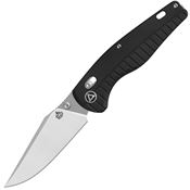 QSP 165C1 Reptile Two-Tone Clip Point Glyde Lock Knife Black G10 Handles