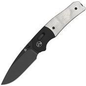 QSP 157E2 Vault Black Stonewash Drop Point Glyde Lock Knife Alum Foil G10 Handles