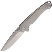 MK MKFP001 Ingeni Stonewash Framelock Knife Bead Blast Titanium Handles