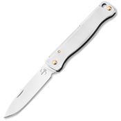 Boker Plus 01BP0024 Atlas Mini Satin Slip Joint Knife Stonewash Stainless Handles
