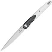Bestech MK14A Bestechman Lanza Two-Tone Linerlock Knife Black/White G10 Handles
