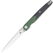 Bestech MK14C Bestechman Lanza Two-Tone Linerlock Knife Black/OD Green G10 Handles