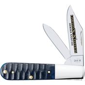Case XX 53981 Barlow Knife Ocean Blue Gator Jigged Bone Handles