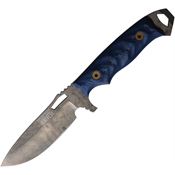 Dawson 16487 Gen 2 Nomad Monsoon MagnaCut Fixed Blade Knife Black/Blue G10 Handles