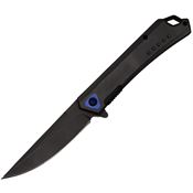 ElitEdge 10A83SBK Assist Open Linerlock Knife Black Handles