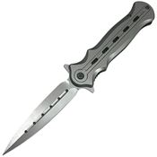 ElitEdge 10B010GY Assist Open Linerlock Knife Gray Handles