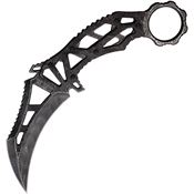 LOTAR Combat KH103DSX KHARMA Gen 3 VIPER Part Serrated Damascus Karambit Fixed Blade Knife carbon Fiber Handles