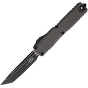 Microtech 11231NC Auto Ultratech Gen III ZBP Two-Tone Tanto OFT Knife Gray Aluminum Handles