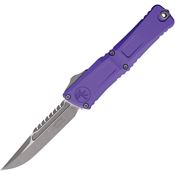 Microtech 121710APPUS Auto Combat Troodon Intercepto Apocalyptic OTF Knife Purple Handles