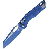 Microtech 210T1PMCBL MSI Blue Sheepsfoot Ram-Lok Knife Blue Polymer Handles