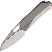 Remette TWPT Woodpecker Bead Blast Linerlock Knife Gray Titanium Handles