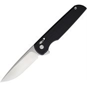 Rough Rider 2720 Satin D2 Carbon Steel Slide Lock Knife Black G10 Handles