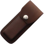 Sheaths 1267 Up to 5 inch closed Leather Belt Pouch Dark Brown
