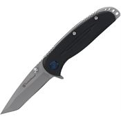 Smith & Wesson 1100067 Bead Blast Tanto Linerlock Knife Black Handles