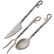 Pakistan 4464 Twisted Utensil Set 3PC Satin