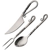 Pakistan 4465 Twisted Utensil Set 3PC Mirror